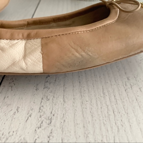 Sam Edelman Two Toned Gold Cap Toe Flats - Picture 8 of 10